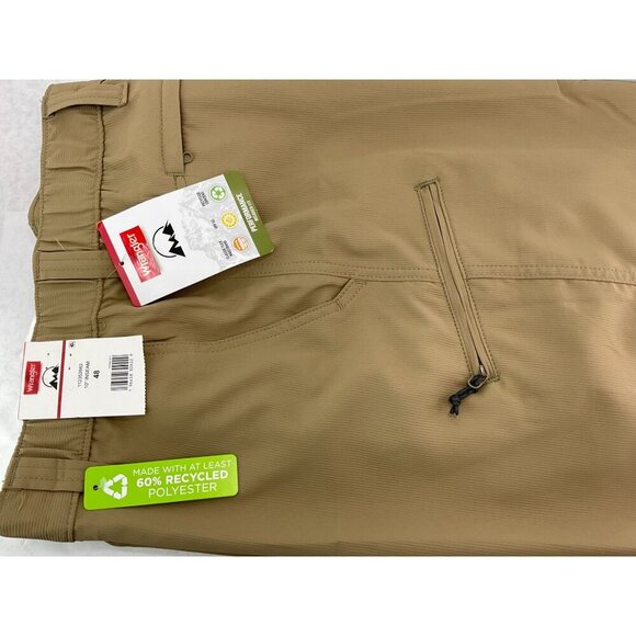 Wrangler Big Men's Outdoor Performance Side Elastic Waist Short SIZE 46/48 - Picture 8 of 8